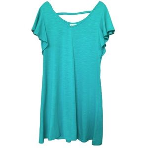 SEVEN FORTY TWO NWOT Green Short Sleeve Dress - Size XS